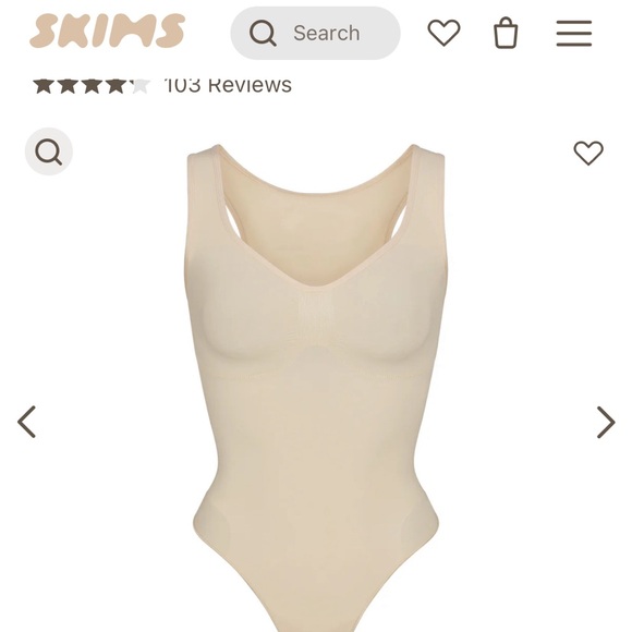 NWOB MED.SKIMS SEAMLESS SCULPT SCOOP MECK BODYSUIT - Picture 2 of 9